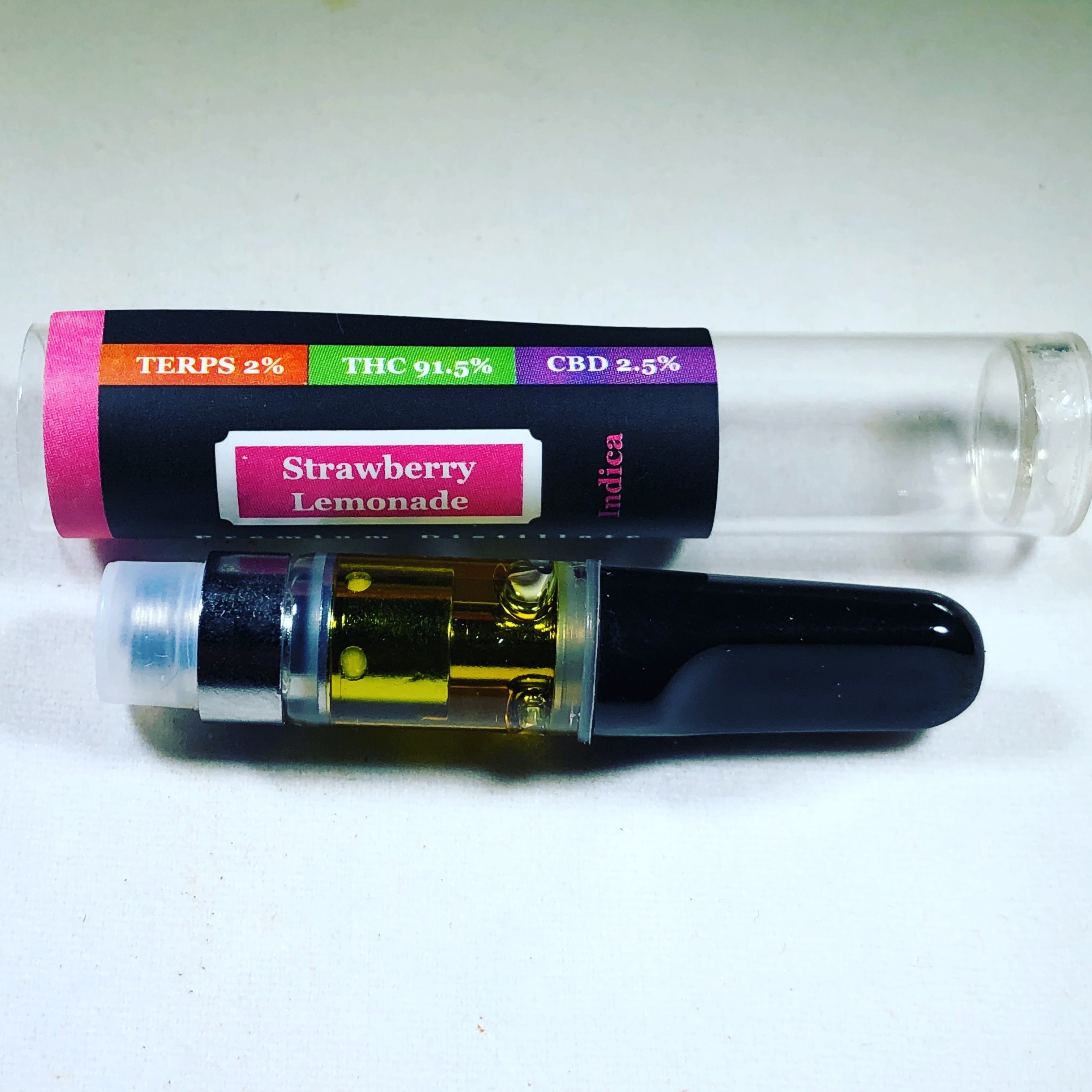 600mg Strawberry Lemonade Distillate Cartridge Leafly